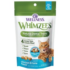 WHIMZEES 唯潔 貓咪潔牙餅, 56.7g, 1個, 雞肉 + 鮪魚口味