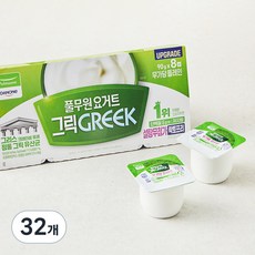 풀무원다논 그릭 설탕무첨가 플레인, 90g, 8개입, 4개