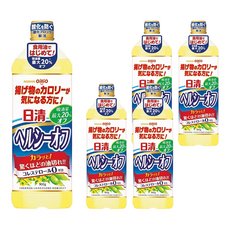 NISSIN 日清 OilliO 大豆油菜籽炸物調和油, 嚴選優質芥花籽製成，適合各種烹調方式, 900g, 5瓶