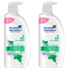 head&shoulders 海倫仙度絲 全效解決方案 沁涼薄荷頭皮護理素, 2個, 850ml
