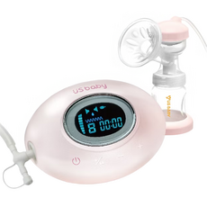 US baby 優生 觸控式輕量電動吸乳器 LUXE, 電動式 粉色, 1個