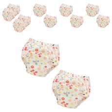 STARDOOR 幼兒可愛圖案如廁訓練褲 2件組, 花朵, 6個