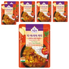 티아시아키친 스파이시 비프 마살라 커리, 170g, 6개