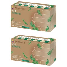 MEDIHAND 美恆 NBR可分解手套, M, 藍紫色, 2盒