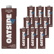 오트사이드 귀리음료 초콜릿맛, 1L, 10개