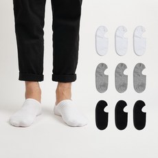 NO DESIGN 男性隱形短襪 10入