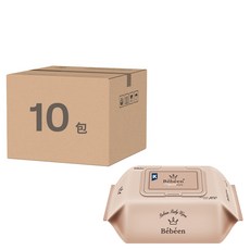 Bebeen Original Plus 濕紙巾, 整體成分1級, 掀蓋式, 100張, 10包