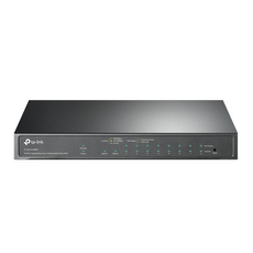 tp-link 10埠Gigabit 簡易智慧型交換器 (含 8 埠 PoE+) TL-SG1210MPE, 1個