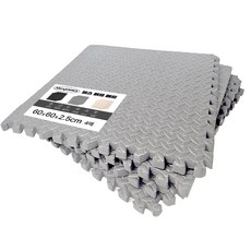 你家造和 健身拼圖地墊, 4個, 灰色