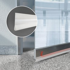 Changteumi 上下擋風板I型 黏貼式 縫隙擋條 門窗密封條 透明, 1個