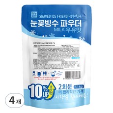 Danongwon 雪花冰粉 牛奶口味, 1.1kg, 1包, 4包
