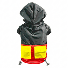 SassyDog 防潑水衝鋒拼色外套, 黑色, 1個