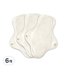 이채 플라워 면생리대, 1개입, 6개, 중형