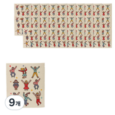 일러스트 리필 해동지 뽑아쓰는 키친타올 화이팅, 9개, 10개입