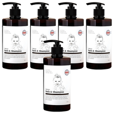 Pervado Bath & Shampoo 嬰兒多合一潔面乳 大容量, 500ml, 5個