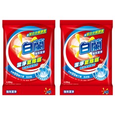 白蘭 強效除蹣過敏洗衣粉, 4250g, 2包