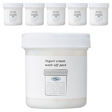 와더스킨 요거트 크림 워시오프 보습 마스크 팩 130ml, 6개, 1개입