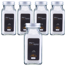 해광손봉훈신안갯벌 갯벌먹은 천일염, 120g, 5개