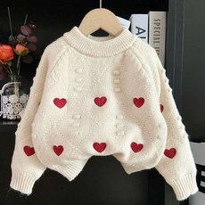 Arbe 女童 Morris 愛心針織衫