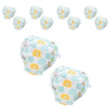 스타도어 유아용 큐트패턴 배변팬티 2p 세트, 코끼리, 5개