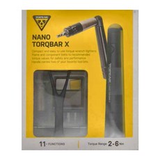 TOPEAK NANO TORQBAR X 迷你扭力扳手組, 11功能, 扭力範圍 2-6 Nm, TT2576, 1組
