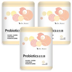 Dr.Nutri 益生菌膠囊, 30顆, 470mg, 3包