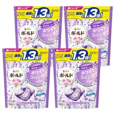 Bold 日本原裝進口 4D洗衣膠囊補充包 薰衣草茉莉, 14顆, 4袋