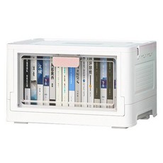 摺疊收納箱 大號單開門, 粉色, 大號, 1個