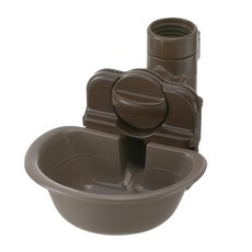 Richell 利其爾 寵物用固定式飲水盤, 深咖色, 1個