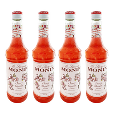 MONIN 莫寧 櫻花風味糖漿, 700ml, 4瓶
