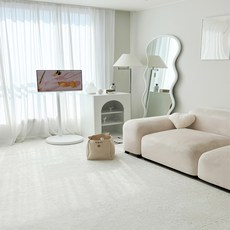 Soriana Kinear設計款靜音嬰幼兒巧拼墊 4片, 石白色, 1組