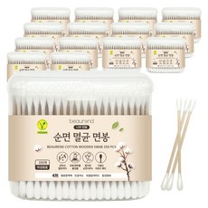 뷰렌드 비건 멸균 나무 면봉, 350개입, 15개