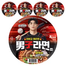 남자라면 컵 100g, 5개