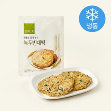 올가홀푸드 맷돌로 갈아 부친 녹두 빈대떡 (냉동), 360g, 1개