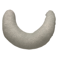 J&N 親咪U型抱枕 填充棉 枕套材質100%棉, 灰色, 70 x 25cm