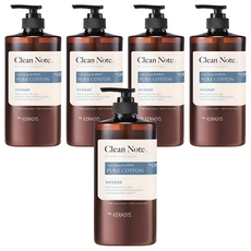 KERASYS Clean Note 純洗髮精棉香, 1L, 5個
