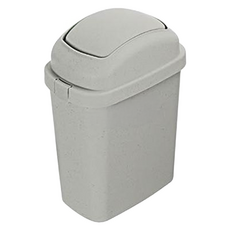 KEYWAY 聯府 中彗星垃圾桶 9L, 米色, 1個