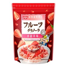NISSIN 日清 綜合水果穀物脆 香甜草莓, 高溫烘焙, 含膳食纖維, 400g, 1包