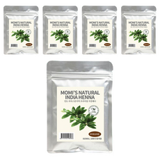 모미스 네츄럴 인디아 헤나 염색제 100g, 케미컬라이트브라운, 5개