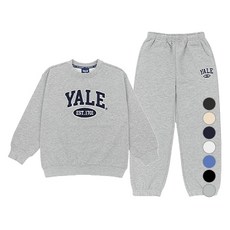 YALE KIDS 兒童款拱形logo大學T + 束口褲套裝 YJCRSUZ53808