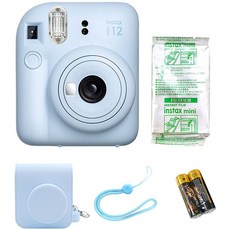 인스탁스 미니 12 파스텔 블루 즉석카메라 세트, 1세트