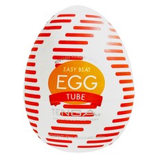 TENGA EGG WONDER 歡樂系列 TUBE 穿梭 健衛器, 橘色 + 白色, 1入