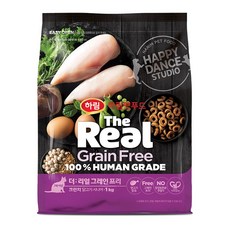하림펫푸드 더리얼 캣 그레인프리 크런치 시니어 건식사료, 닭, 1kg, 1개