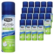 쉬크 쉐이브가드 센서티브 라임 쉐이빙 폼, 220ml, 20개