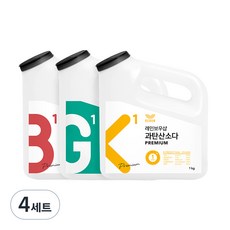 REBOW 多用途清潔劑 3種 柠檬酸+小蘇打+過碳酸鈉, 4組