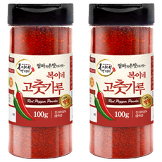 복이네먹거리 중국산 아주매운 100% 청양고춧가루 용기형, 100g, 2개