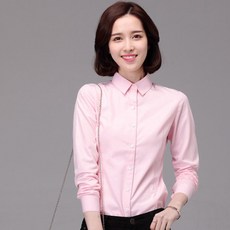 엘쏘 여성용 스탠다드 오피스룩 빅사이즈 긴팔 셔츠