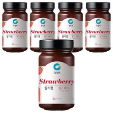청정원 딸기잼, 5개, 740g