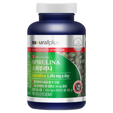 naturalplus 螺旋藻錠, 300顆, 1罐