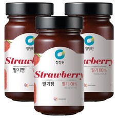 청정원 딸기잼, 3개, 740g